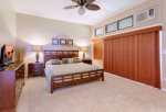 Spacious bedroom with King bed, private lanai, ensuite bath